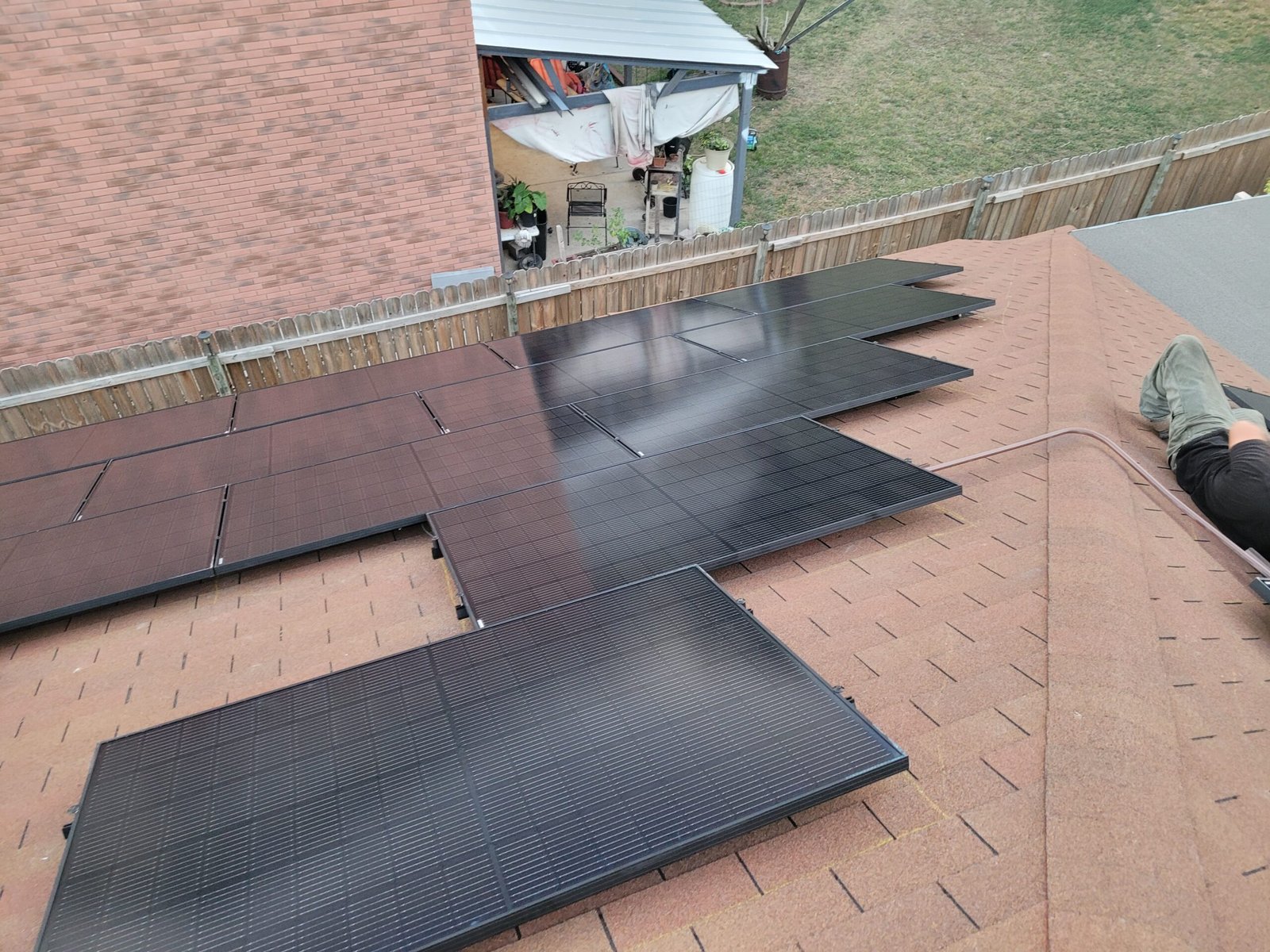 Rooftop solar panels on San Antonio home