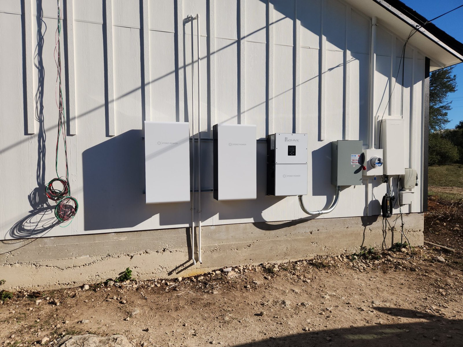 Battery storage unit installed by TXEN Solar in San Antonio area home