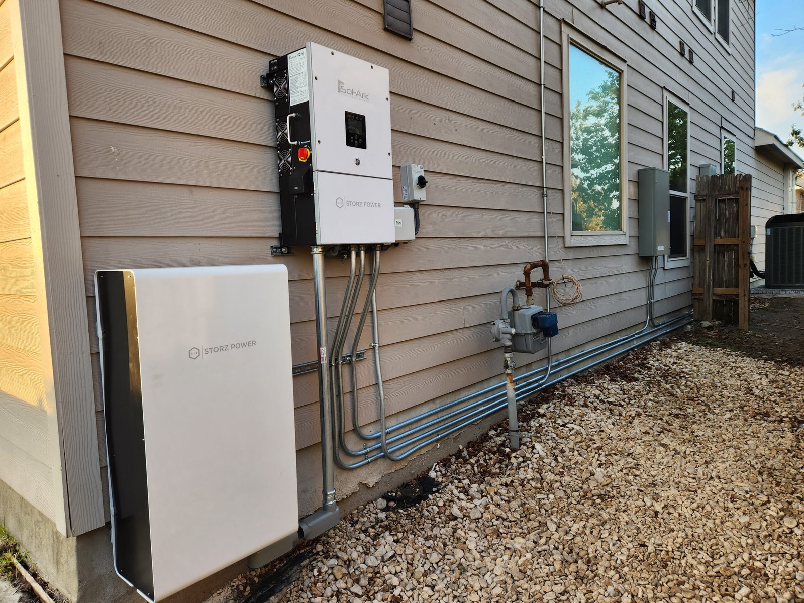 Battery backup system installed by TXEN Solar