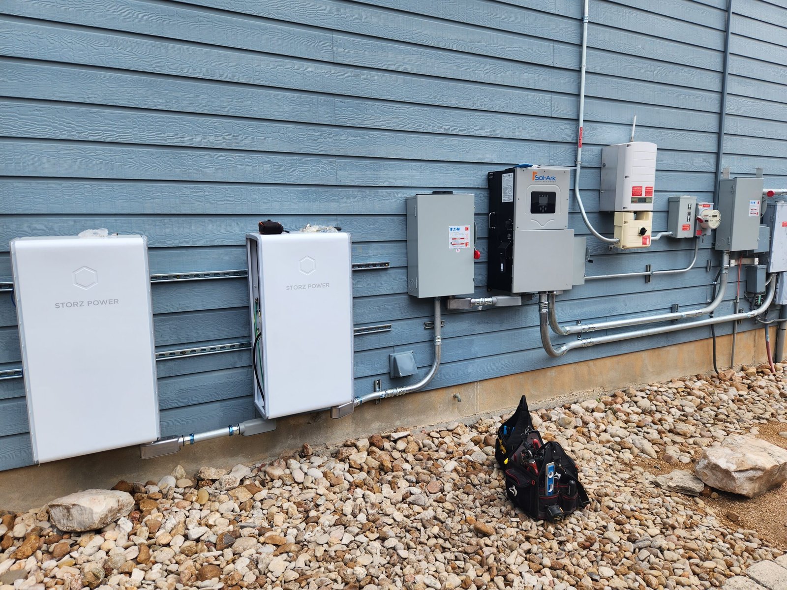 Solar battery backup unit installed by TXEN Solar in San Antonio Texas home