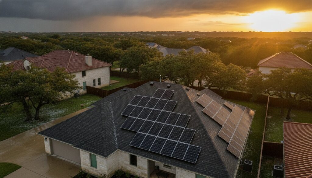 What Happens to Solar Panels in a Hailstorm? A Texas Homeowner’s Guide