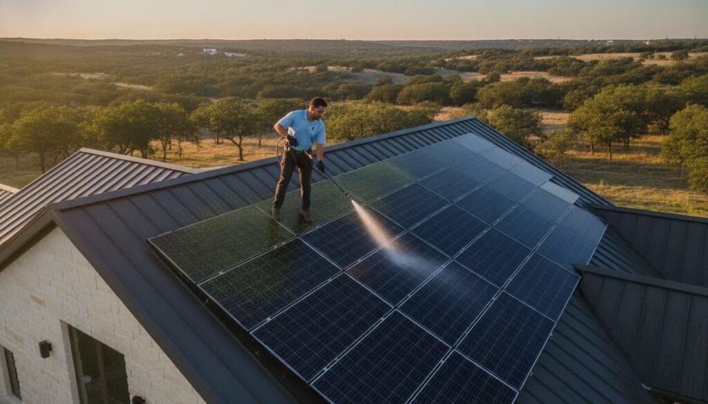 Solar Panel Cleaning Cost in Boerne, TX: 2026 Homeowner’s Guide