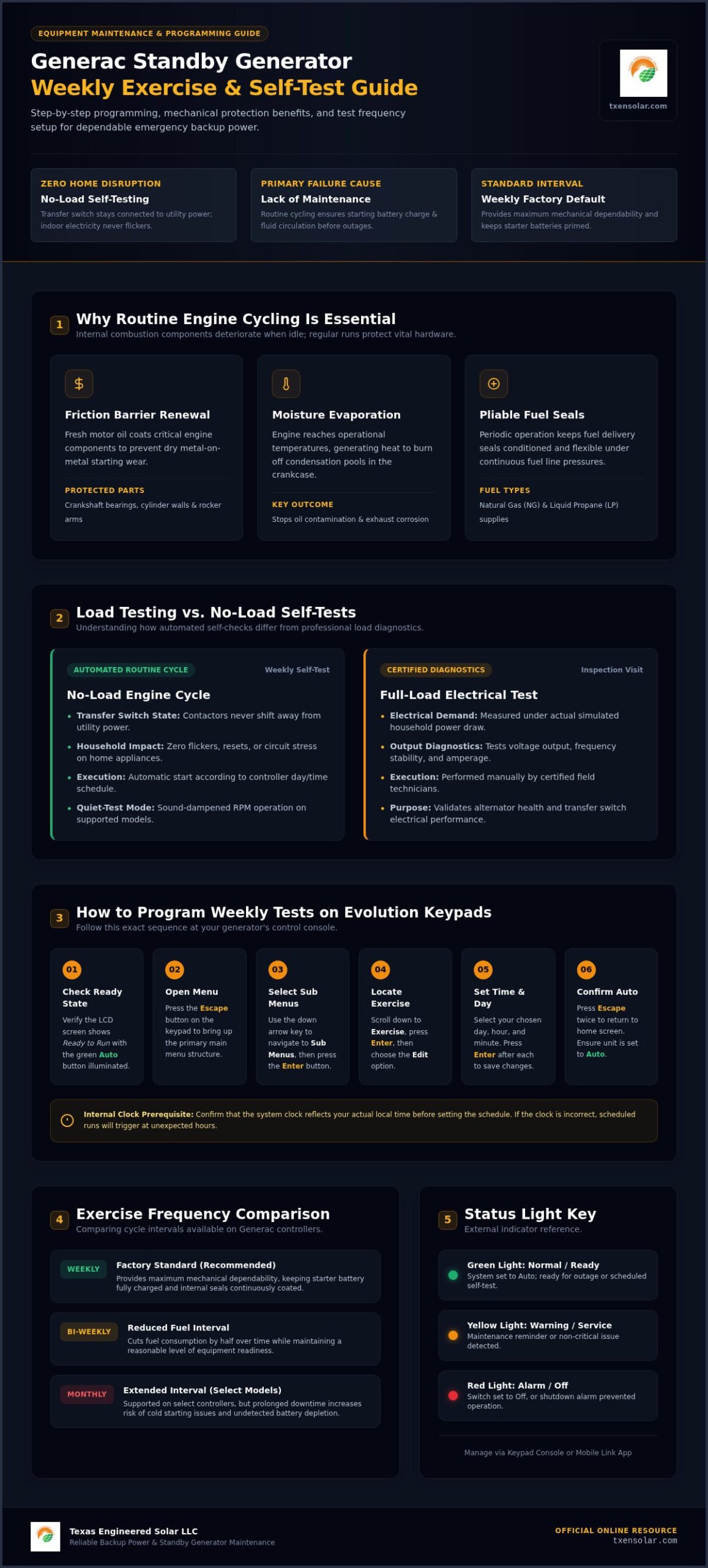 Programming Generac Weekly Self-Tests: Homeowner Guide