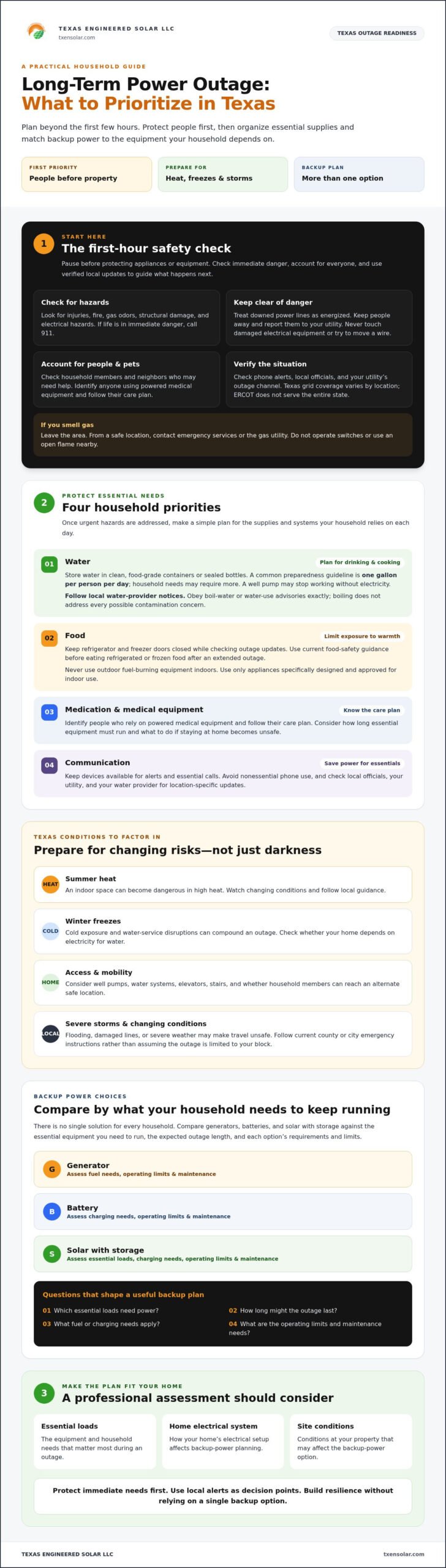 How to Survive a Long-Term Power Outage in Texas: A Practical 2026 Guide