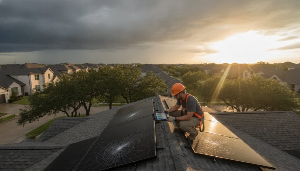 Hail Damaged Solar Panels: 2026 Texas Homeowner's Guide