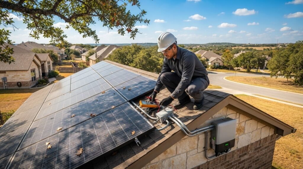 Solar System Checkup in Floresville to Identify Wiring Problems